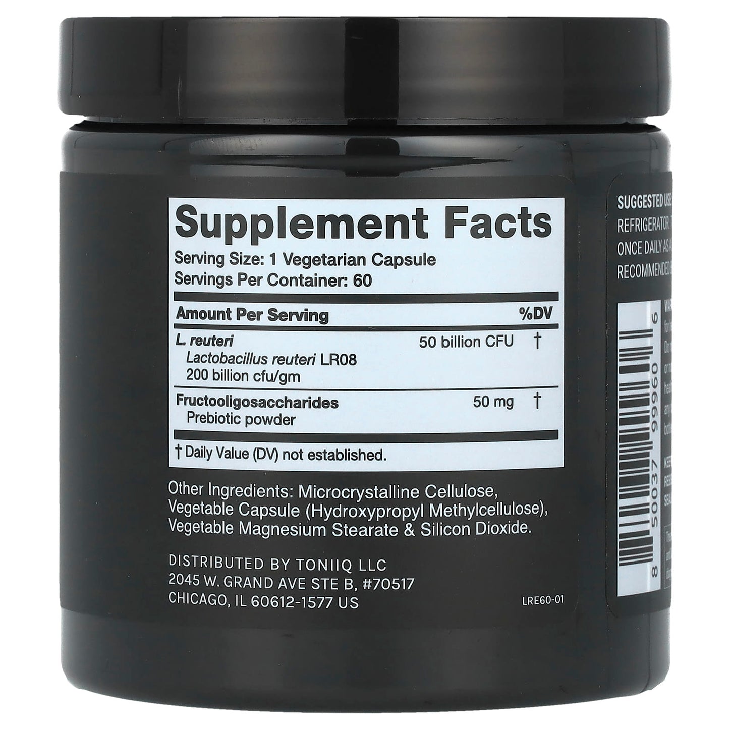 Toniiq, Lactobacillus Reuteri, 50 Billion CFU, 60 Capsules