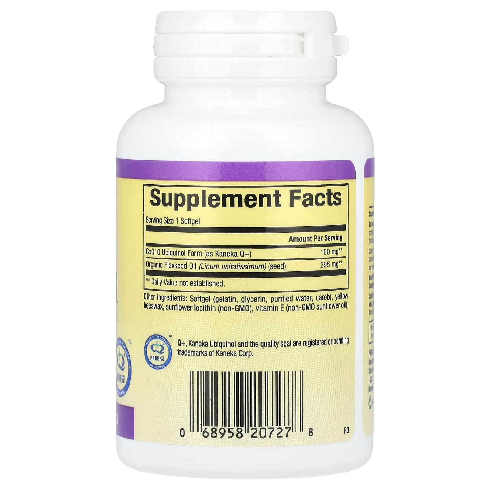 Supplement bottle with 'Supplement Facts' label on a white background