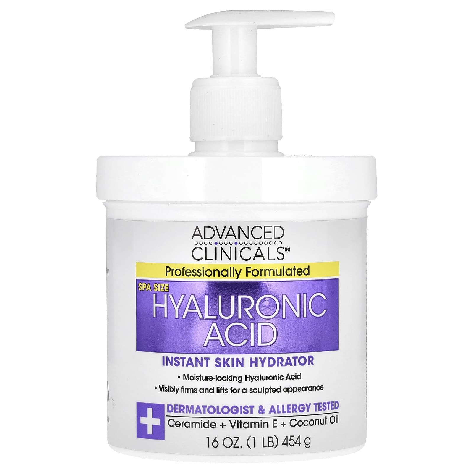 Advanced Clinicals Hyaluronic Acid Instant Skin Hydrator bottle on a white background