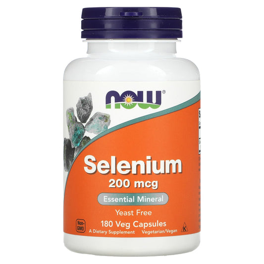 NOW Foods, Selenium, 200 McG, 180 Veg Capsules