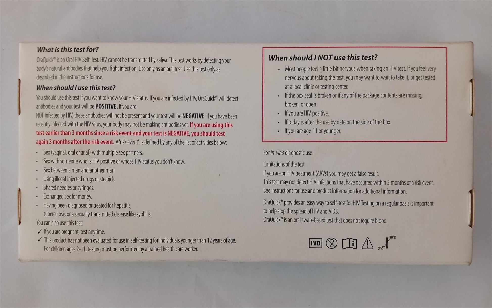 Box with text and instructions on a white background