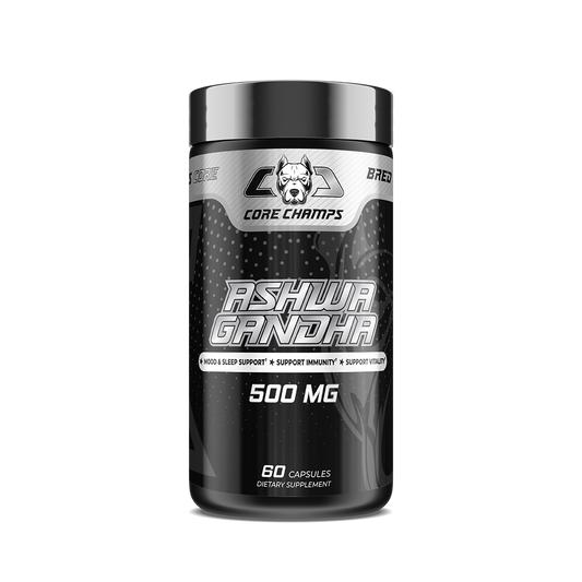 Core Champs Ashwagandha: 60 Caps, Stress Relief, Pure