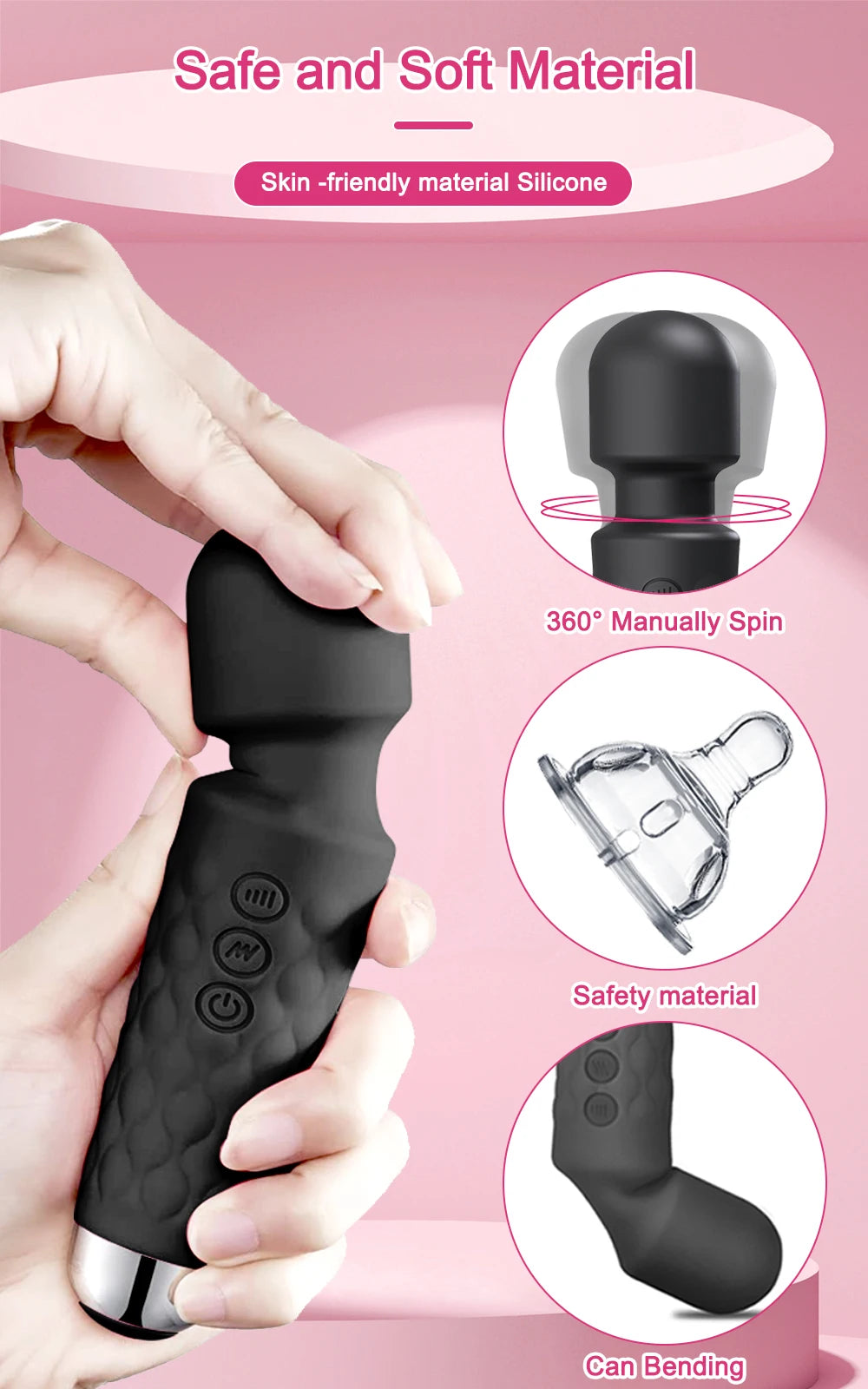 Powerful USB Rechargeable G-Spot Vibrator Toy for Women