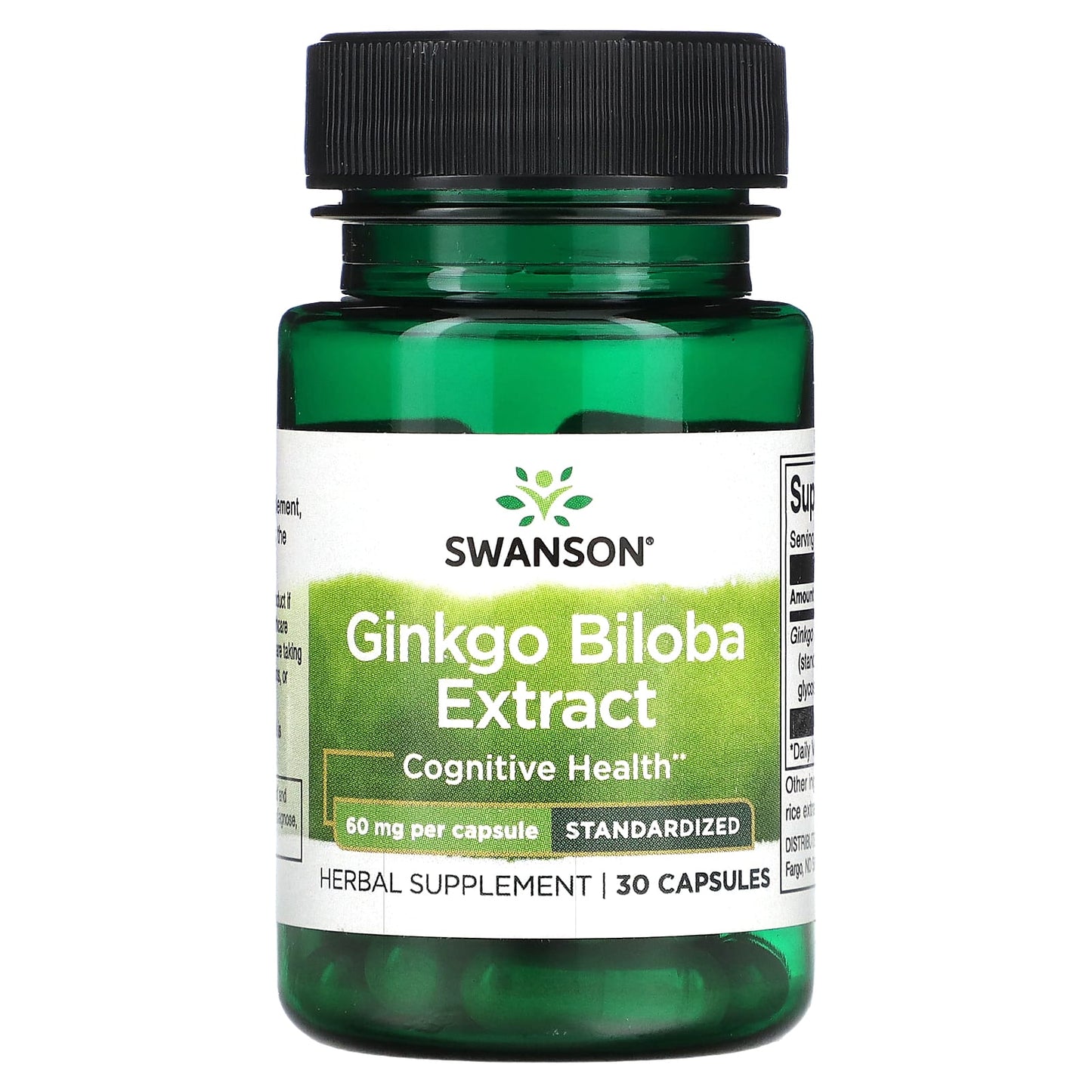 Swanson Ginkgo Biloba Extract 60mg (Memory, Cognitive Health) 30caps