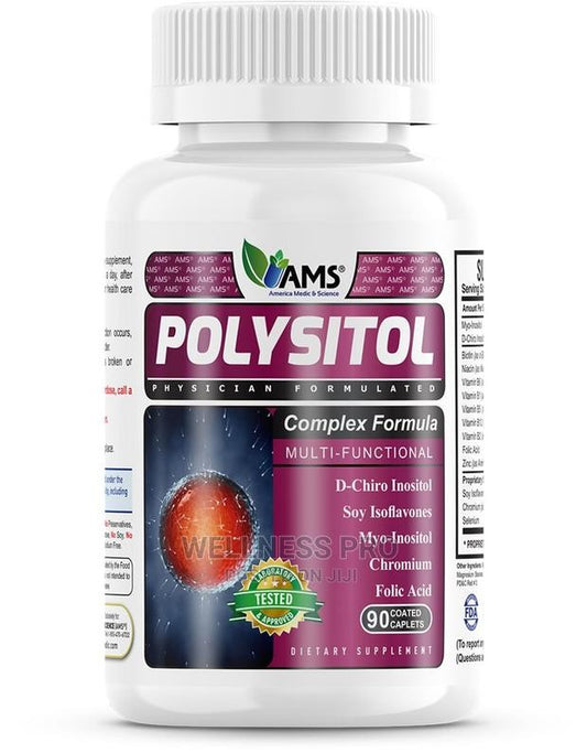 AMS Polysitol Complex Formula (90 Coated Caplets) - Multi-Functional Ovarian Health & Hormonal Balance Support