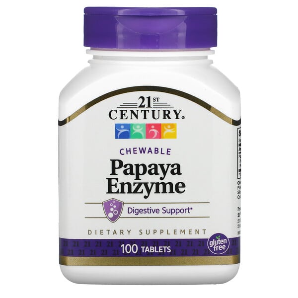 21st Century Papaya Enzyme: Digestion & Immune Boost 100