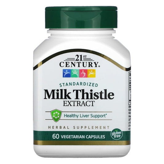 21st Century Milk Thistle Extract 175mg, 60s for healthy liver support