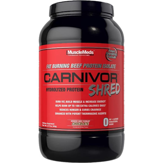 The Metabolic Dual-Action: 28 Servings of Pure Fire: MuscleMeds Carnivor Shred – Lean Muscle Gains + Thermo-Boosting Fat Loss.