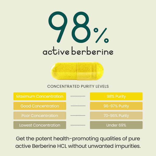 Vitabright Berbérine HCL Gélules
90 Gélules ~ 1 à 3 Mois d'Utilisation