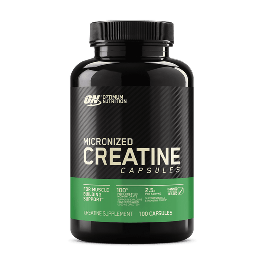 Optimum Nutrition Créatine Micronisée Zéro Ballonnements, 100 gélules 50 portions