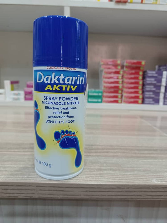 Daktarin Aktiv Spray Powder, 100g for athletes foot