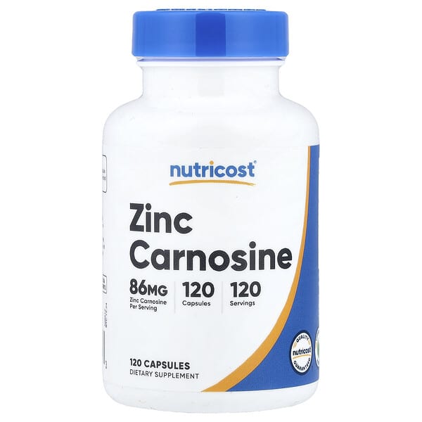 Nutricost, Zinc Carnosine, 120 gélules