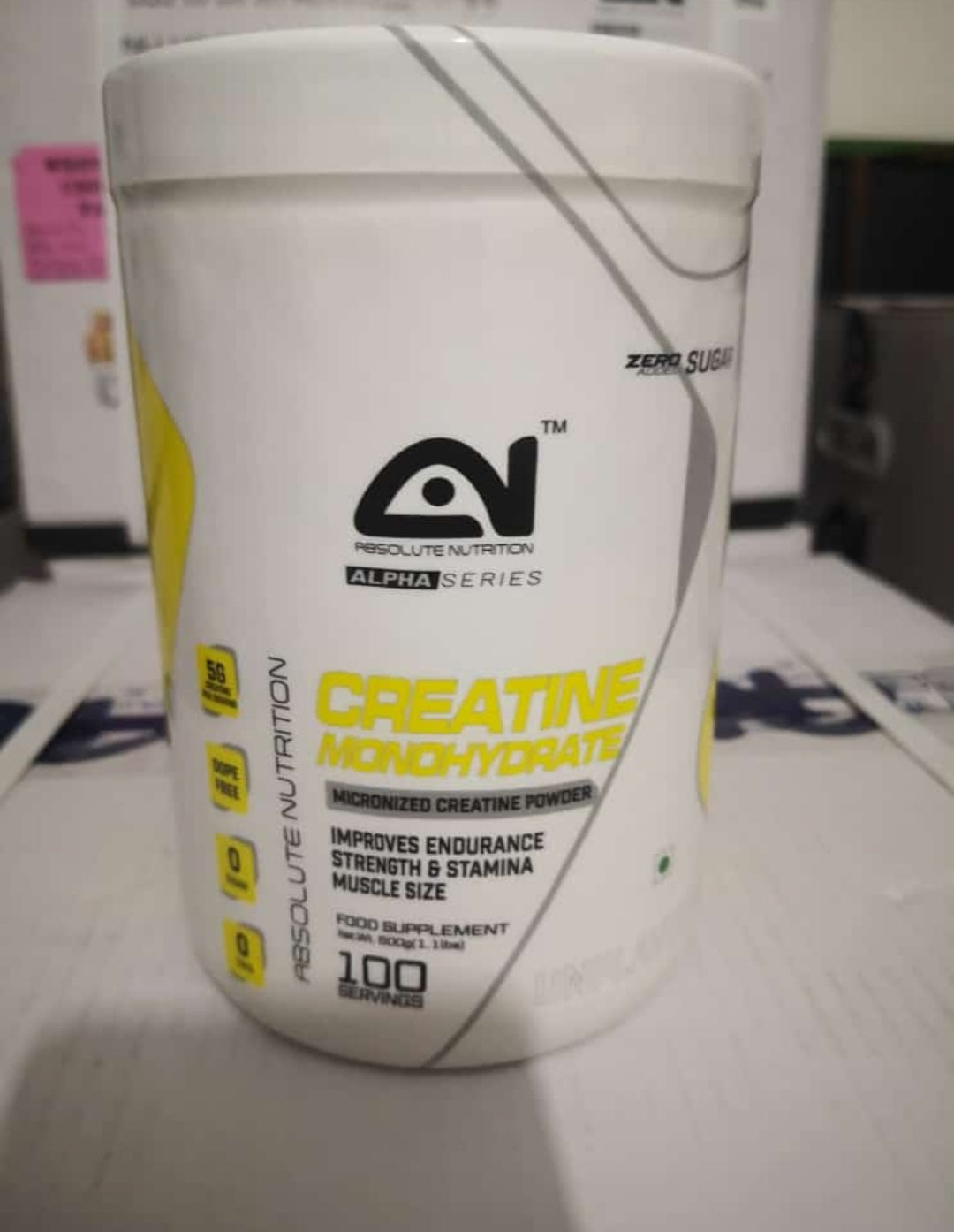 Absolute Nutrition’s Alpha Series Creatine Monohydrate 500g 100 Servings