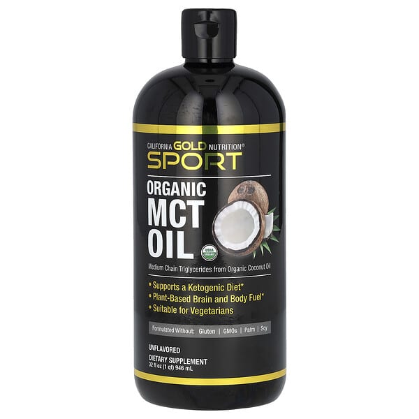 California Gold Nutrition, Sport, Huile de TCM biologique, 946 ml (32 fl oz)