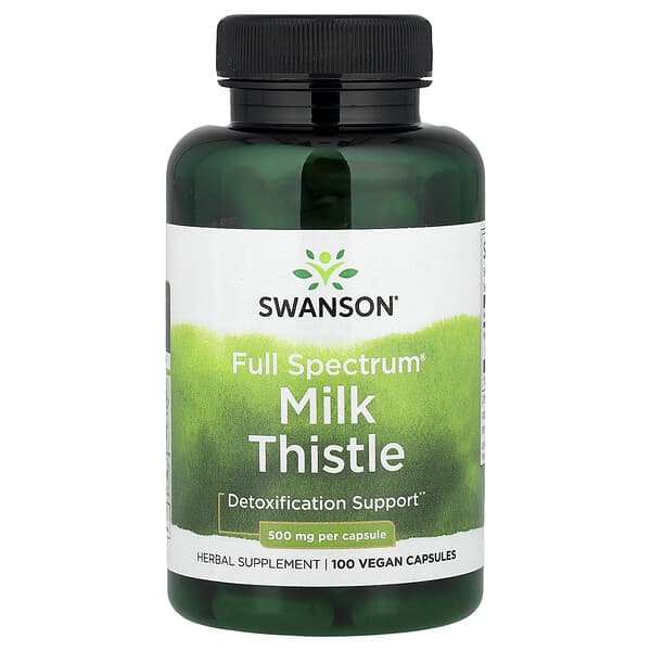 Swanson, Full Spectrum Milk Thistle, 500 mg, 100 Vegan Capsules