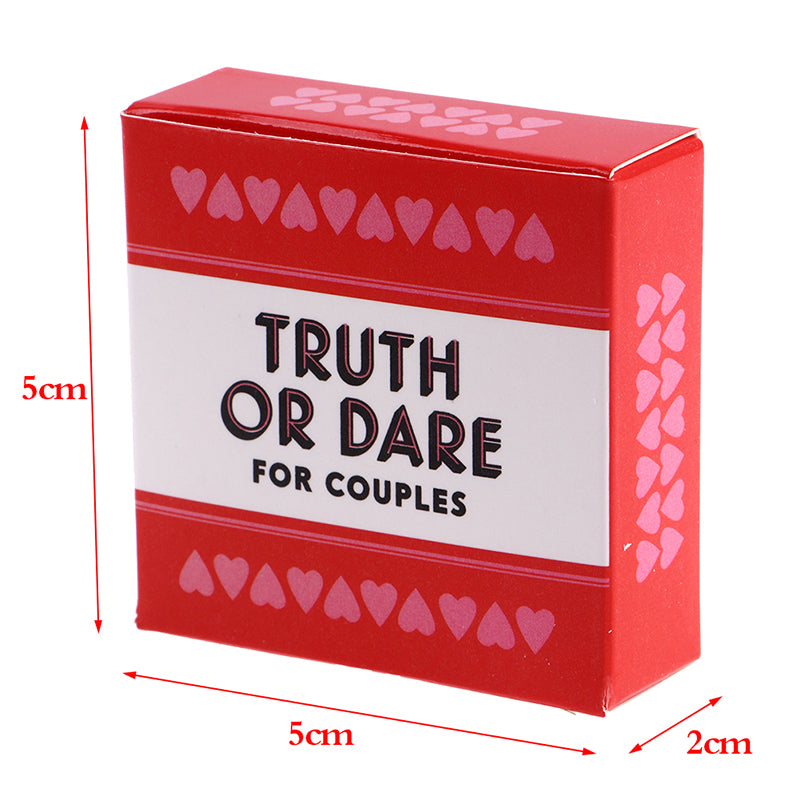 51PCS/Box Mini Small Size Truth Or Dare For

Couples Cards Games Couples Lovers Board

Game Supply English Version