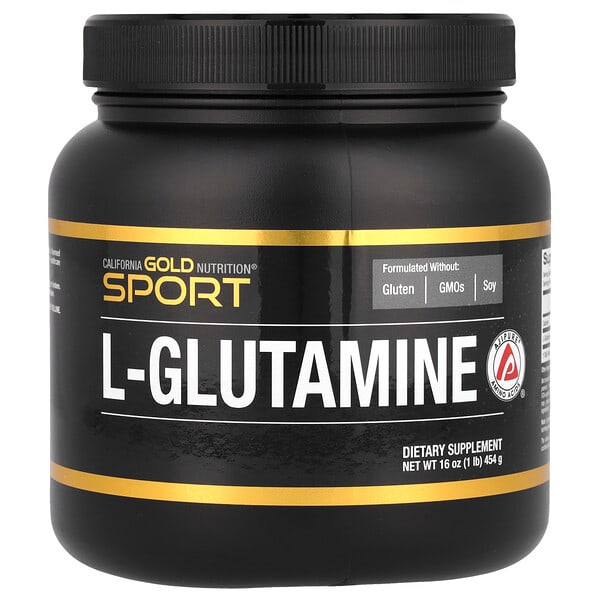 California Gold Nutrition, Sport, L-Glutamine en poudre, AjiPure®, Sans gluten, 454 g