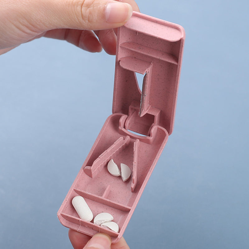 Ipc Mini Pilulier Coupe-comprimés Sécateur Utile en plastique portable