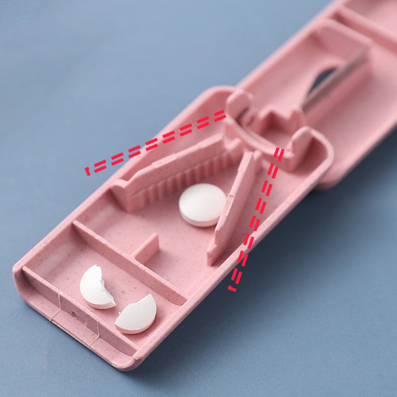 Ipc Mini Pilulier Coupe-comprimés Sécateur Utile en plastique portable