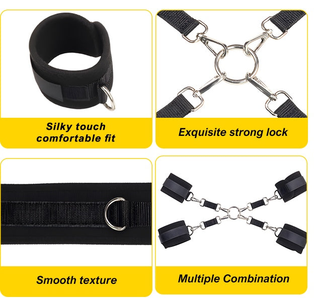 10 PCS Bondage Set Fetish for Women Neck to Wrist