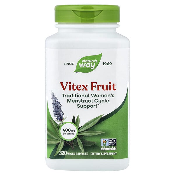 Nature's Way, Fruit de gattilier, 400 mg, 320 capsules végétaliennes