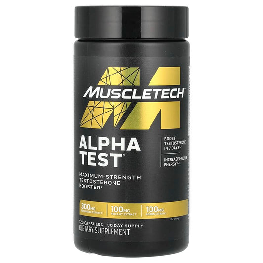 MuscleTech Alpha Test | Tribulus Terrestris Boron Supplement 120caps