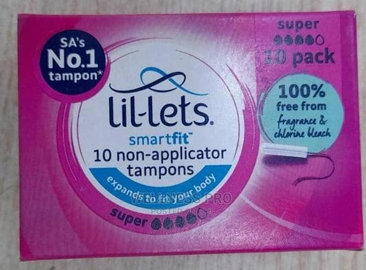 Tampons Lil-Lets Smart Fits Super, sans applicateur, x10