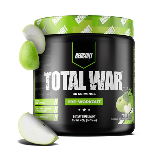 REDCON1 Total War Pre-Workout | Green Apple 30 Servings