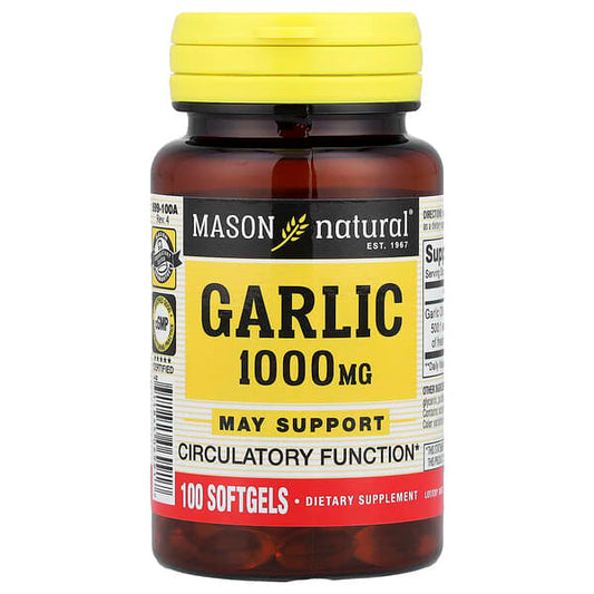 Mason Natural, Ail, 1 000 mg, 100 Gélules