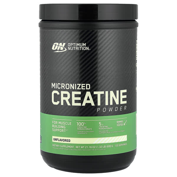 ON Micronized Creatine Powder, 600g (120 Servings) - Unflavored