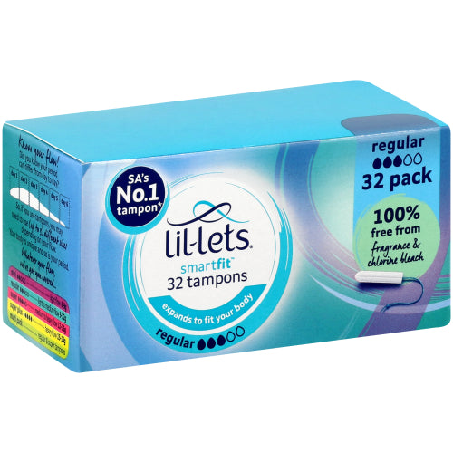 Lil-Lets
Tampons SmartFit Régulier, paquet de 32
