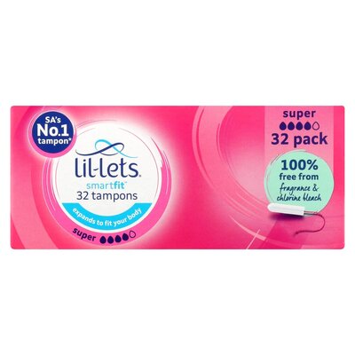 Tampons Lil-lets Smartfit Super – Paquet de 32