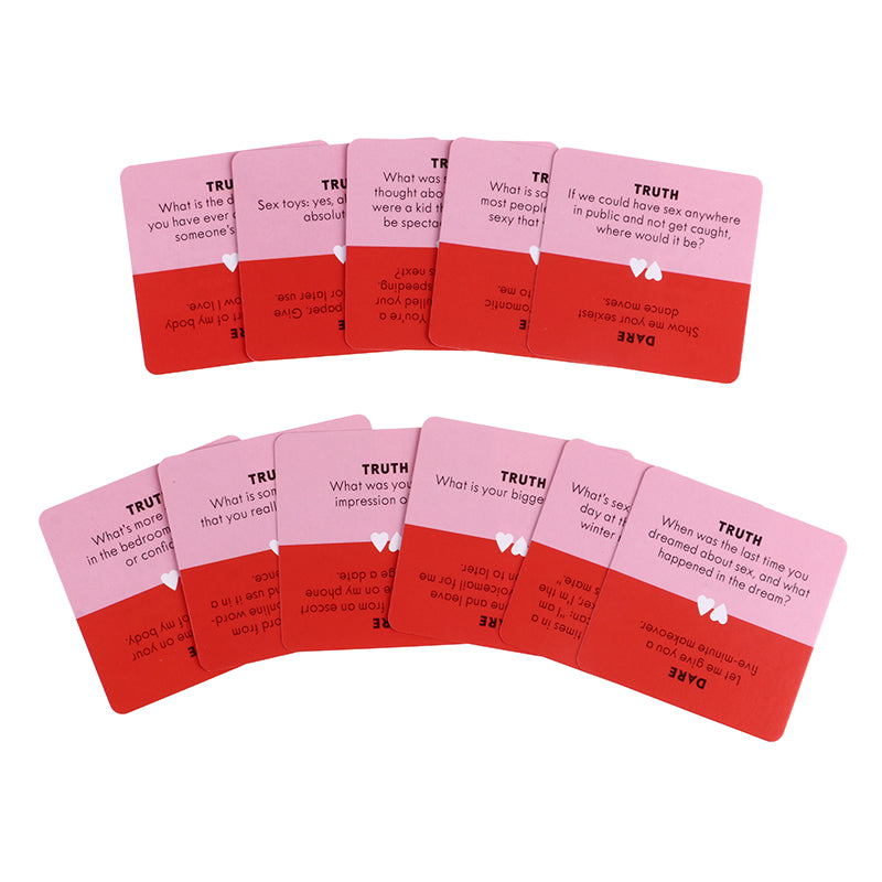 51PCS/Box Mini Small Size Truth Or Dare For

Couples Cards Games Couples Lovers Board

Game Supply English Version