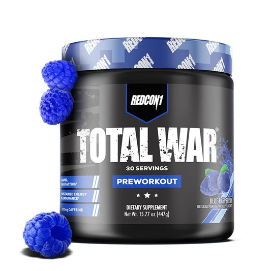 REDCON1 Total War Pre-Workout | Blue Raspberry | 30 Servings