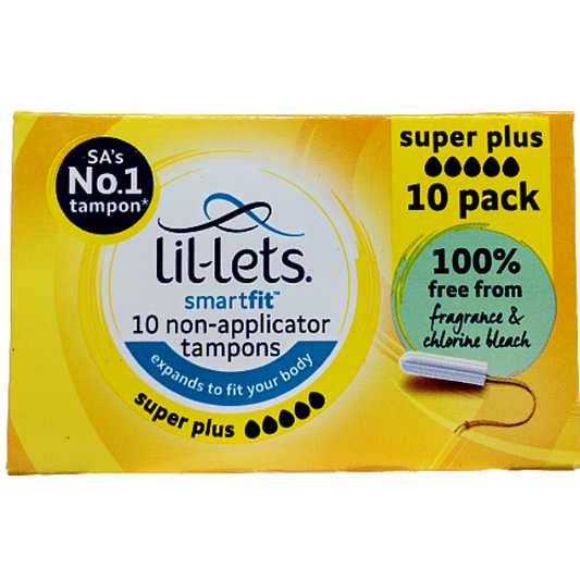 Tampons Lil-lets Smartfit sans applicateur Super Plus, paquet de 10