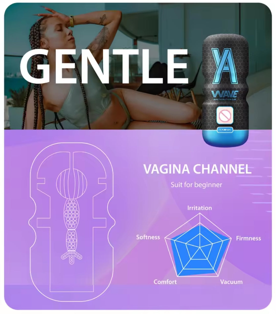 Powerful Sucking Masturbator Cup for Men