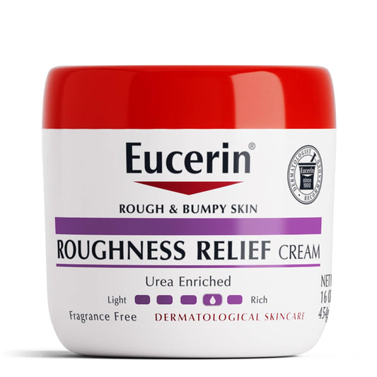 Eucerin Crème Corporelle Anti-Rugosités pour Peaux Rêches et Bosselées, Hydratant Corporel Sans Parfum à l'Urée et au Céramide-3, Pot de 454 g