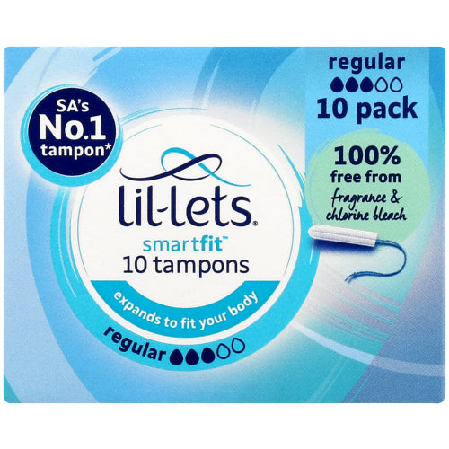 Tampons Lil-Lets Smart Fits Régulier sans applicateur (x10)
