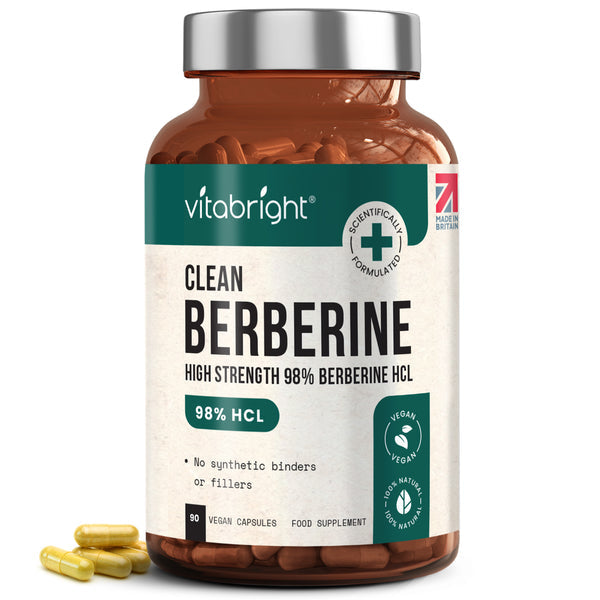 Vitabright Berbérine HCL Gélules
90 Gélules ~ 1 à 3 Mois d'Utilisation