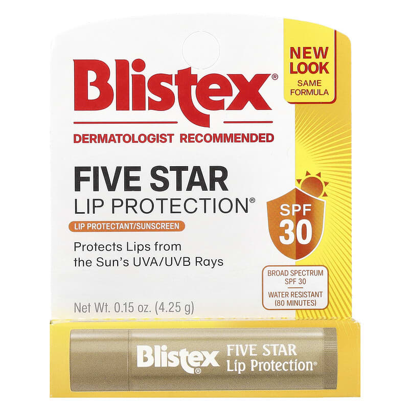 Blistex, Five Star Lip Protection®, Lip Protectant Sunscreen, SPF 30,