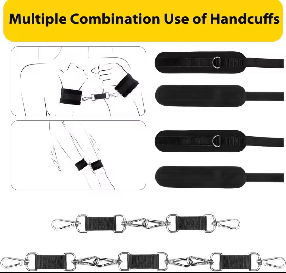 IOPCS Ensemble de Bondage Fétichiste Bondage Sexuel

Jeux BDSM Bondage Jouets Sexuels pour Femmes Jouets Sexuels du Cou au Poignet