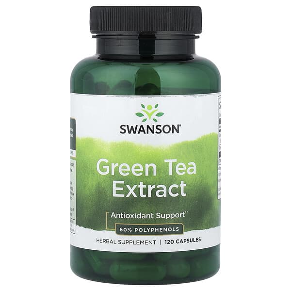 Swanson, Extrait de thé vert, 120 gélules
