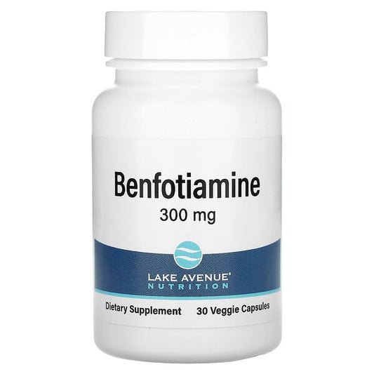 Lake Avenue Nutrition, Benfotiamine with L-Leucine, 300 mg, 30 Veggie Capsules