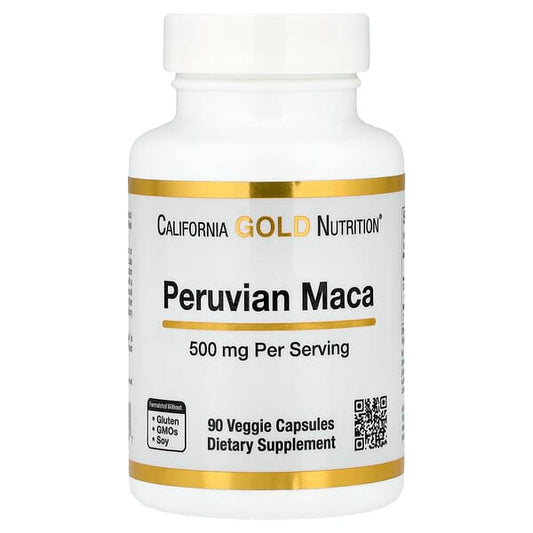 California Gold Nutrition, Peruvian Maca, 500 mg, 90 Veggie Capsules