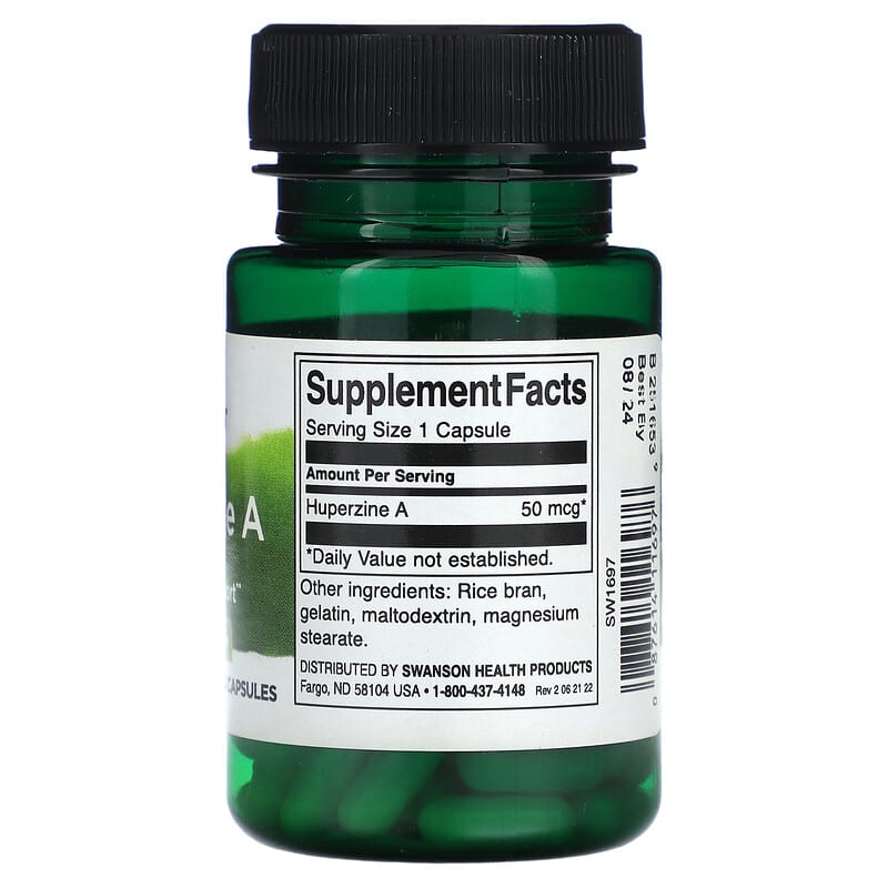 Swanson, Huperzine A, 50 mcg, 60 Capsules