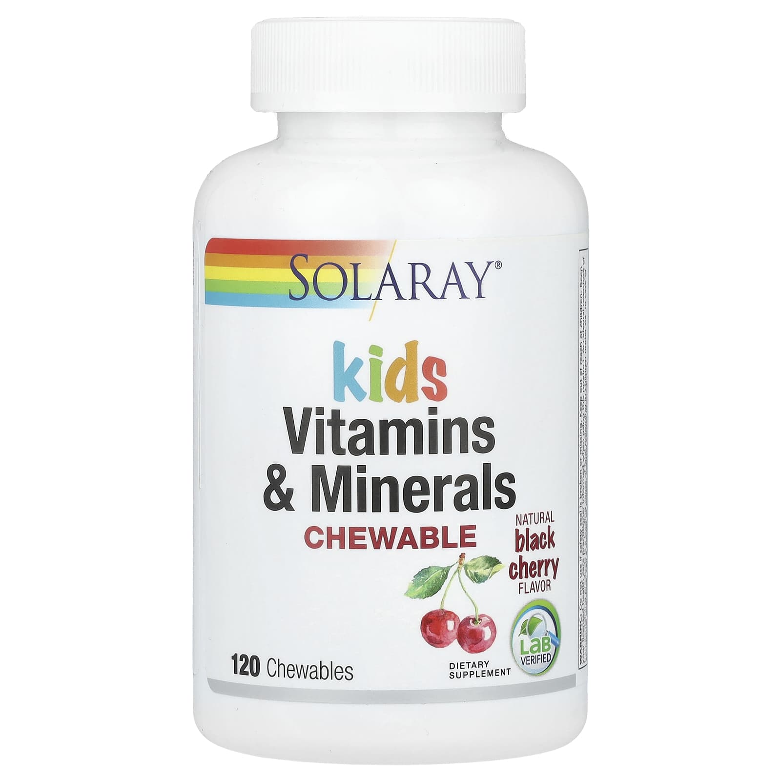 Solaray, Kids Vitamins Minerals Chewable, 120 Chewables