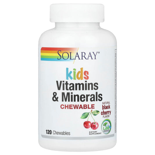 Solaray, Kids Vitamins Minerals Chewable, 120 Chewables